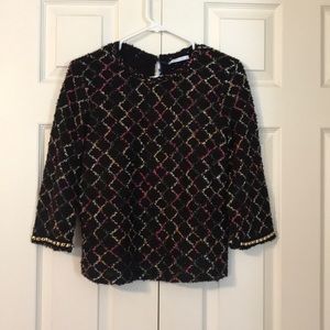 Zara tweed color top!
